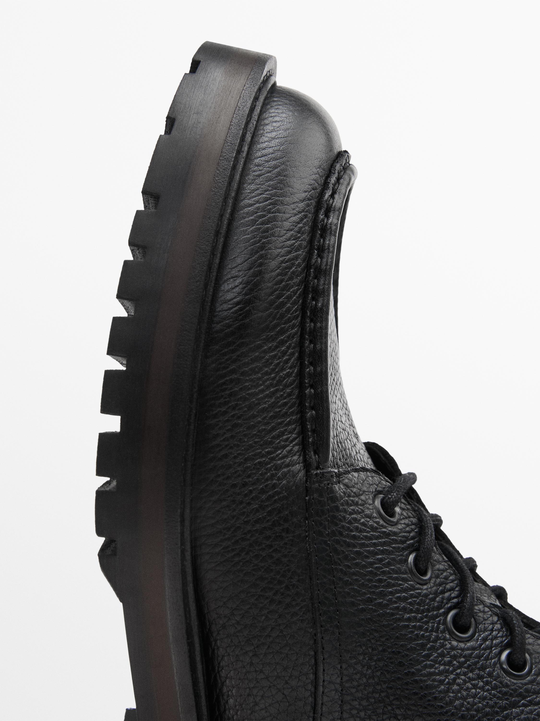 Tumbled moc toe boots